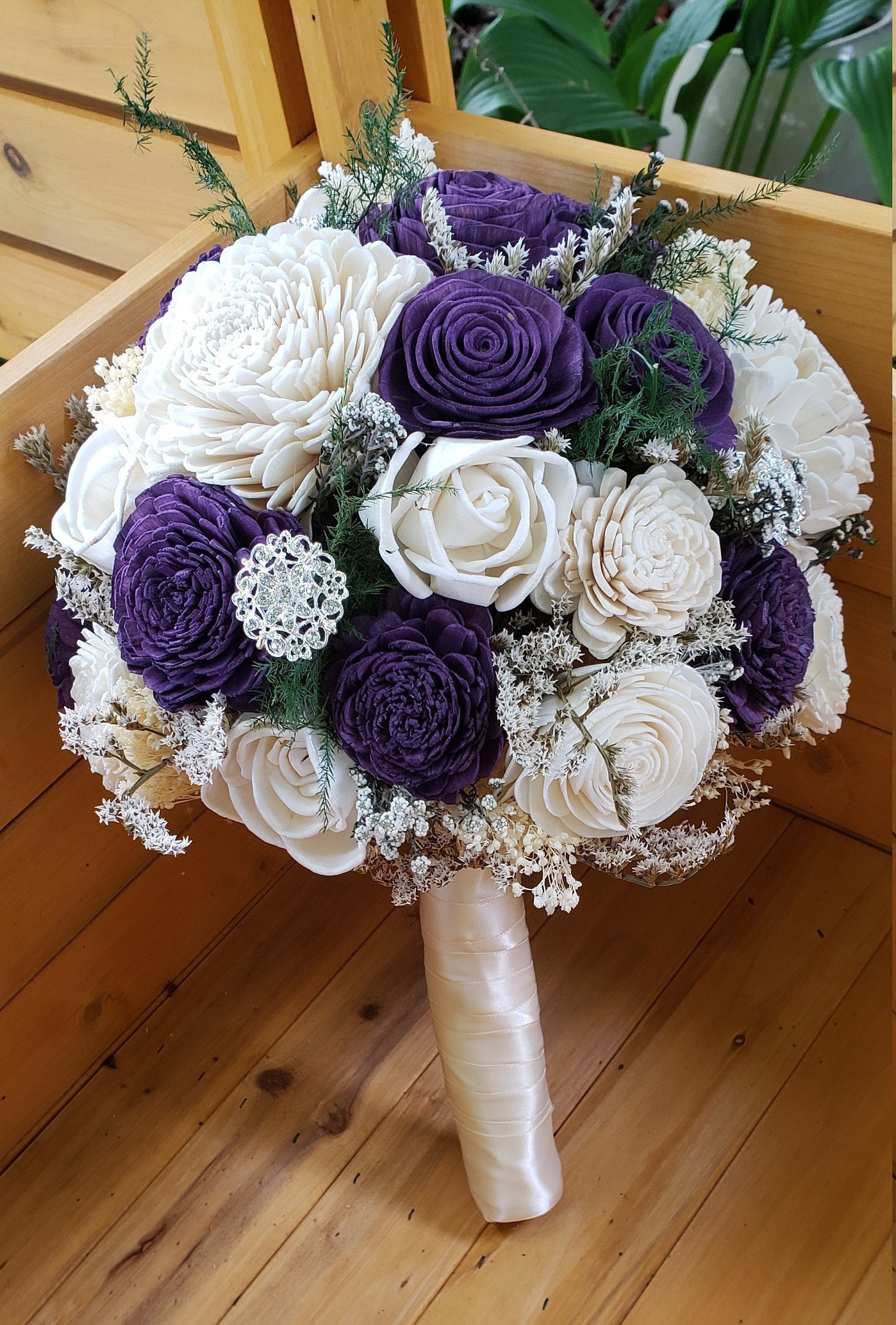 Dark Plum Purple Bouquet
