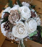 Pinecone and Bark Winter Bouquet