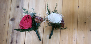 Winter Rose Boutonniere