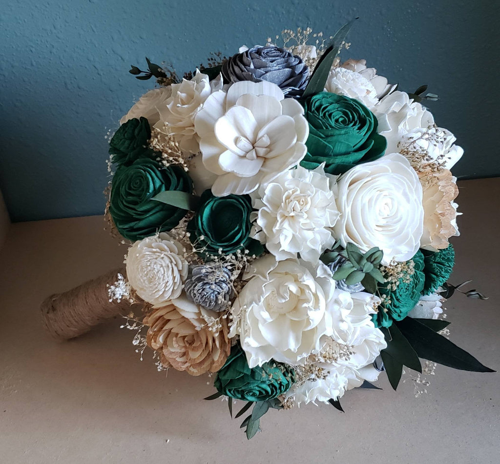 Emerald Dark Green Bouquet