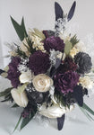 Plum and Charcoal Sola Bouquet