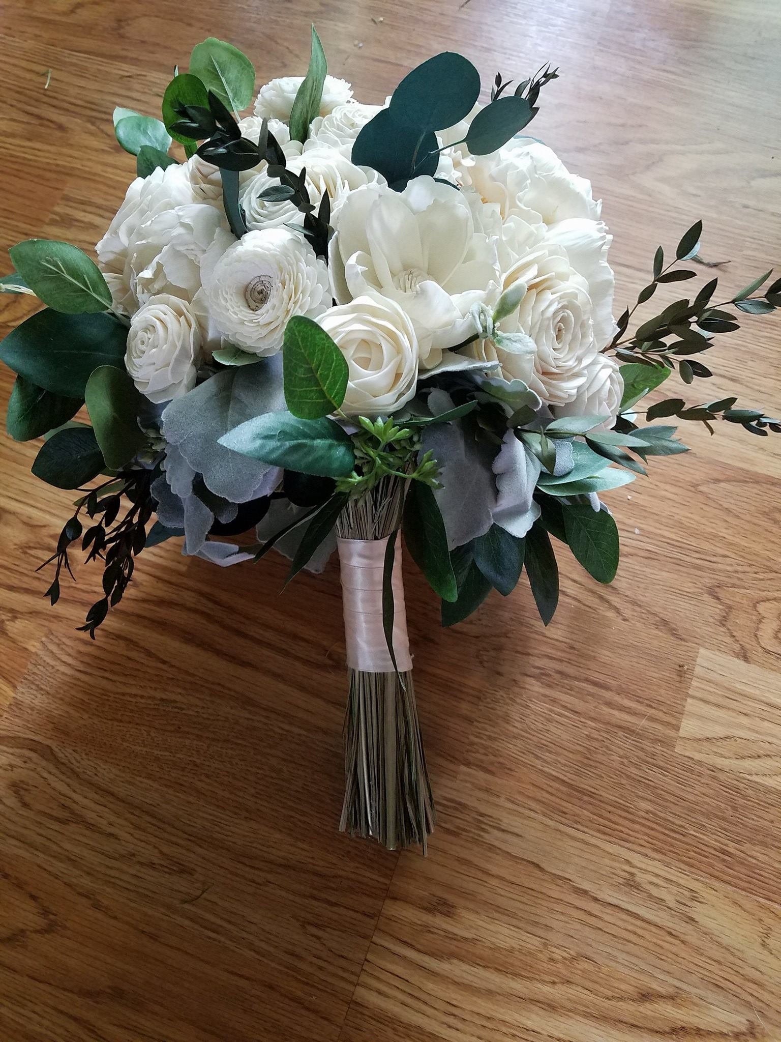Ivory and Greenery Bouquet