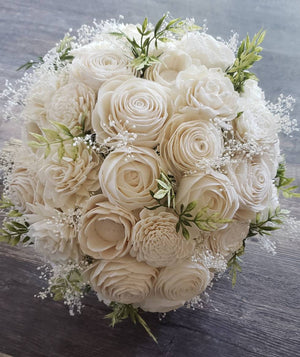 Neutral Ivory Sola Bouquet