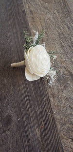 Ivory Rose Classic Boutonniere