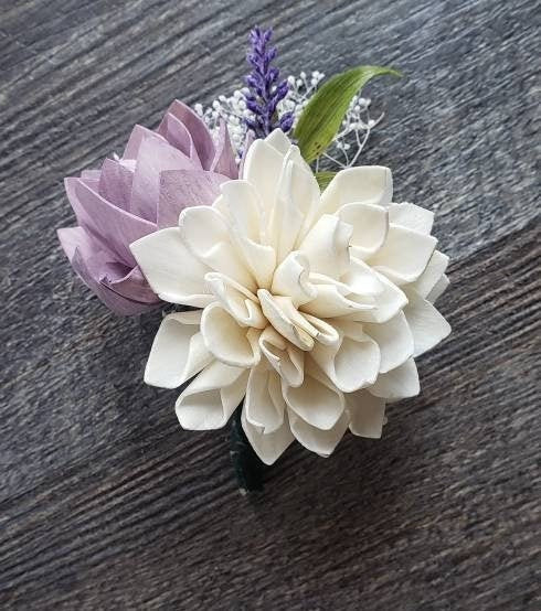 Lilac Spring Boutonniere