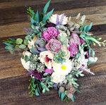 Purple and Grey Mixed Wildflower Bouquet