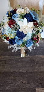 Burgundy Blues Bouquet