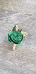 Emerald Green Rose Boutonniere