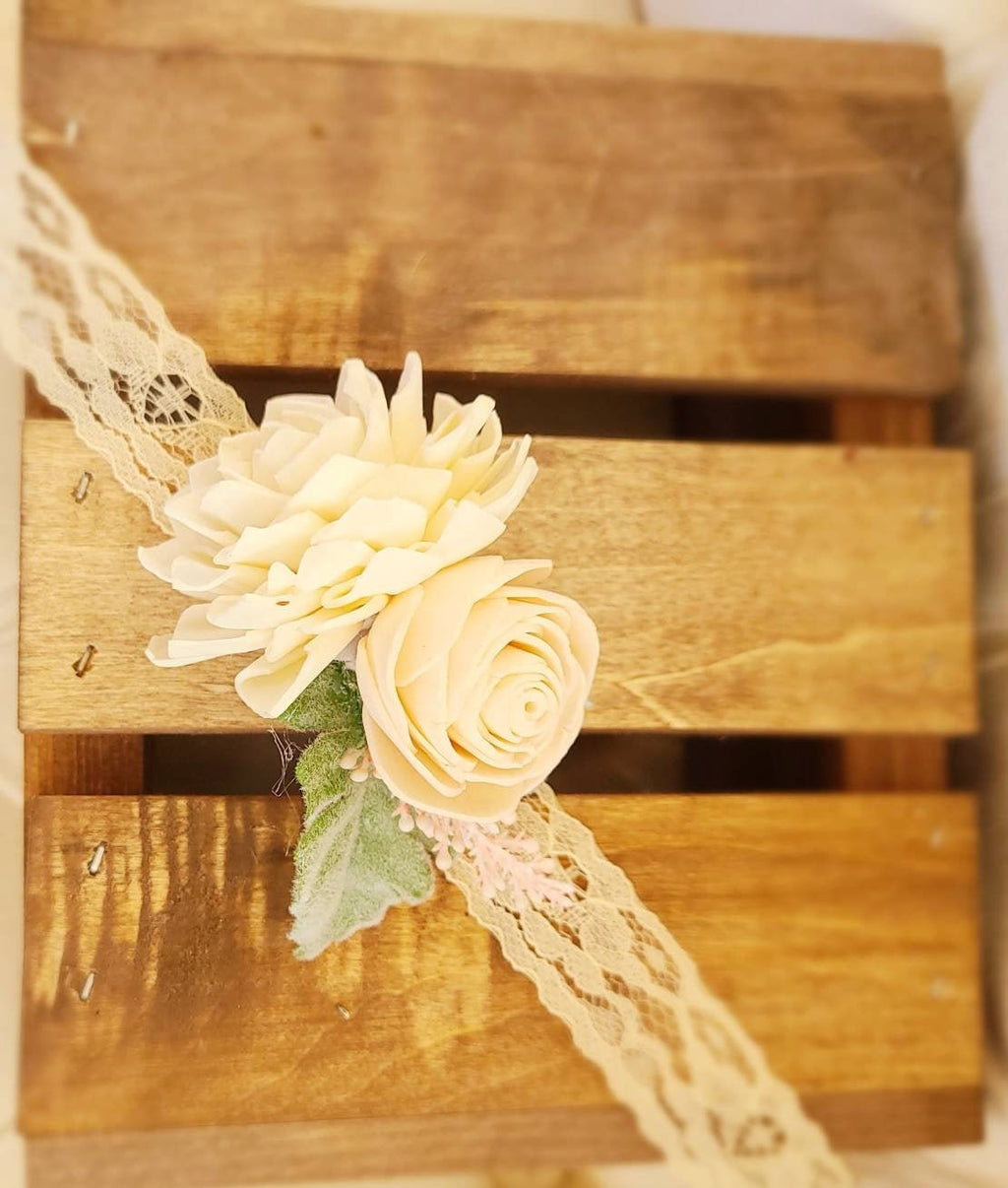 Blush Pink Flower Girl Corsage