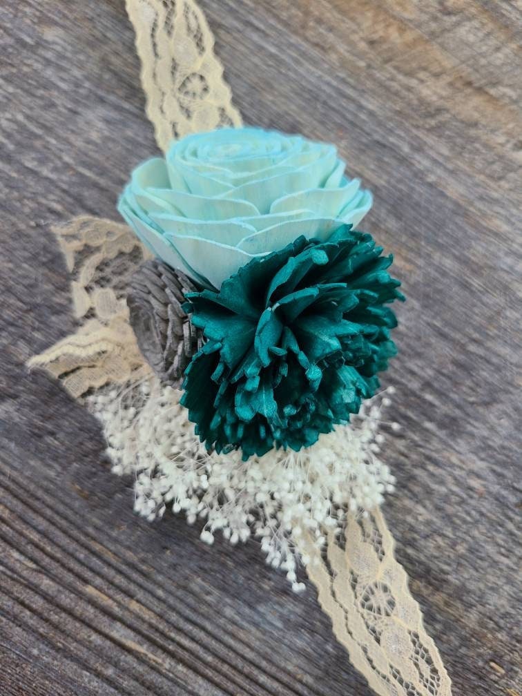Teal and Blue Sea Nymph Corsage