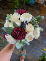 Berry and Ivory Sola Bouquet