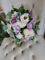 Lilac and Lavender Spring Bouquet with Cascade Option