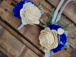Custom Rose Boutonniere and Corsage Set