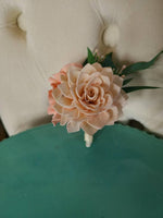 Pink Dahlia Boutonniere or Corsage