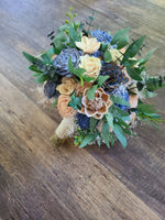 Blush and Slate Bouquet
